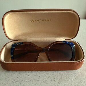 Longchamp Women's Brown and Blue Sunglasses